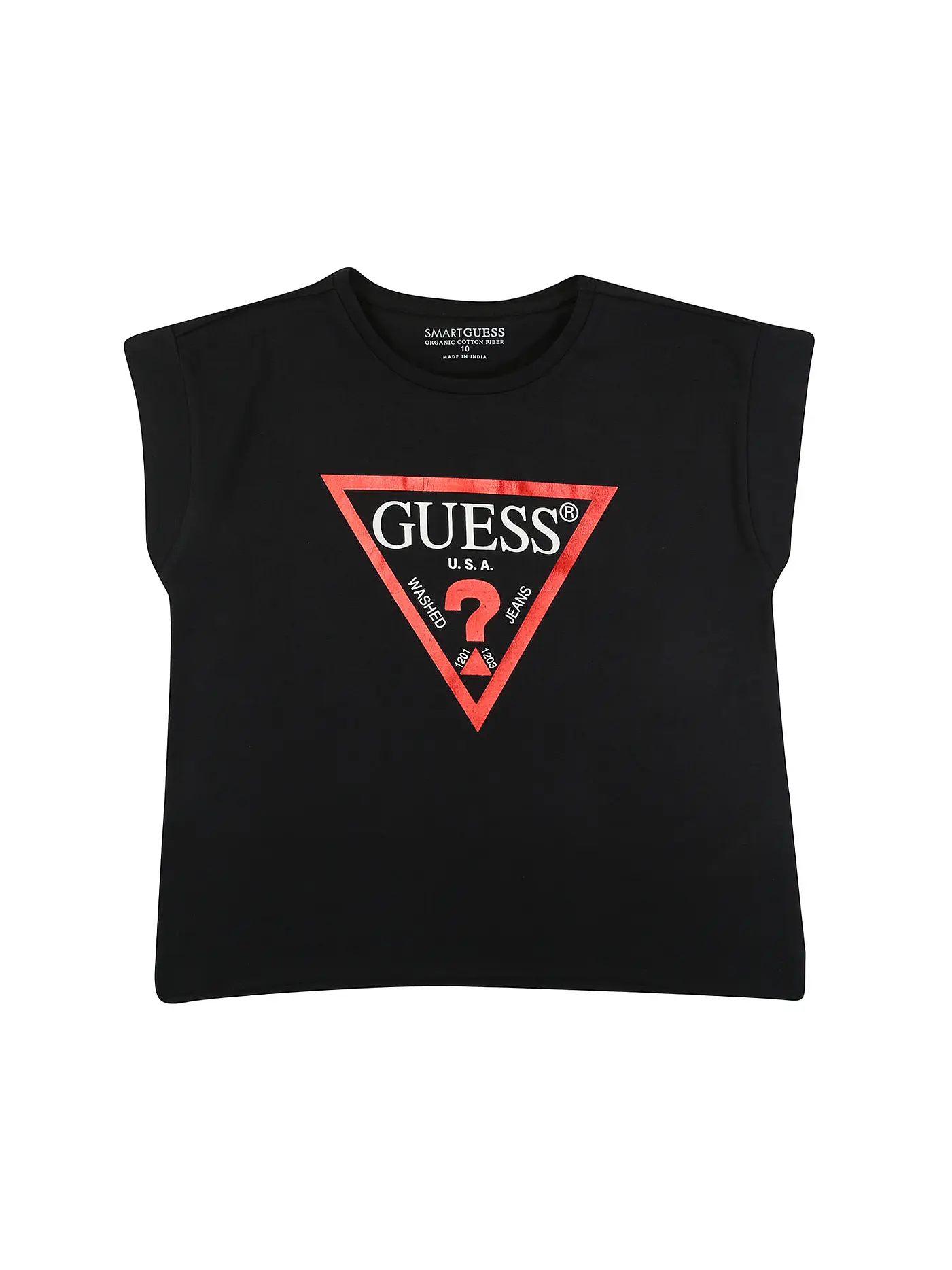 GUESS | Mädchen T-Shirt Cropped Fit | schwarz